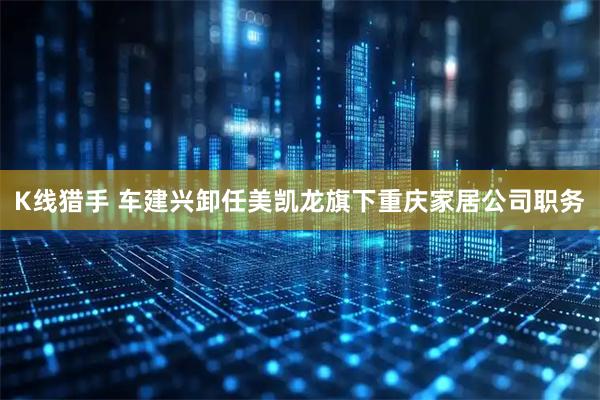 K线猎手 车建兴卸任美凯龙旗下重庆家居公司职务